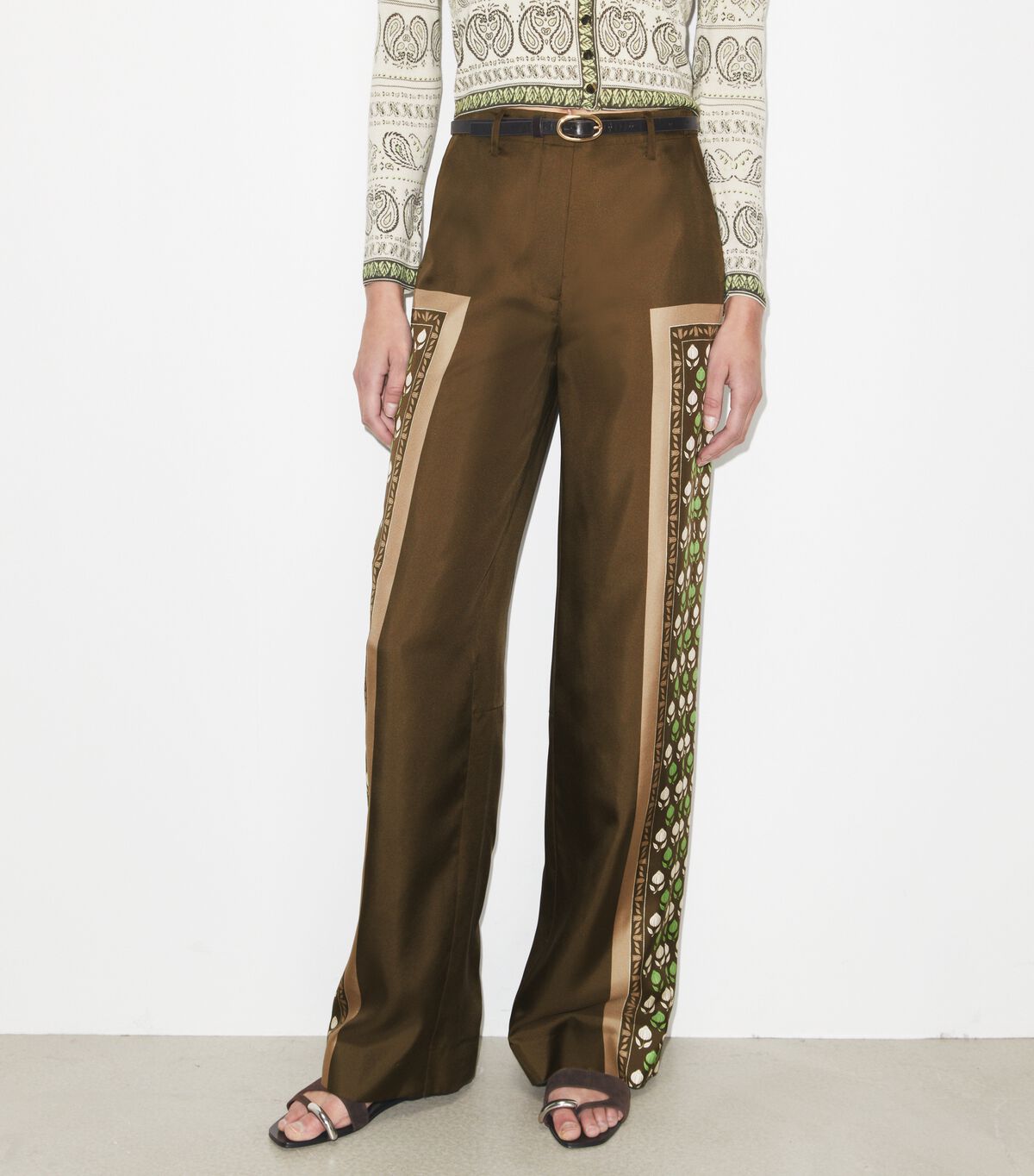 tory burch satin pant