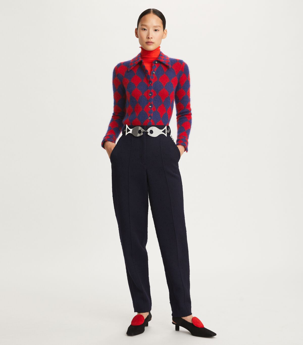 tory burch wool pant