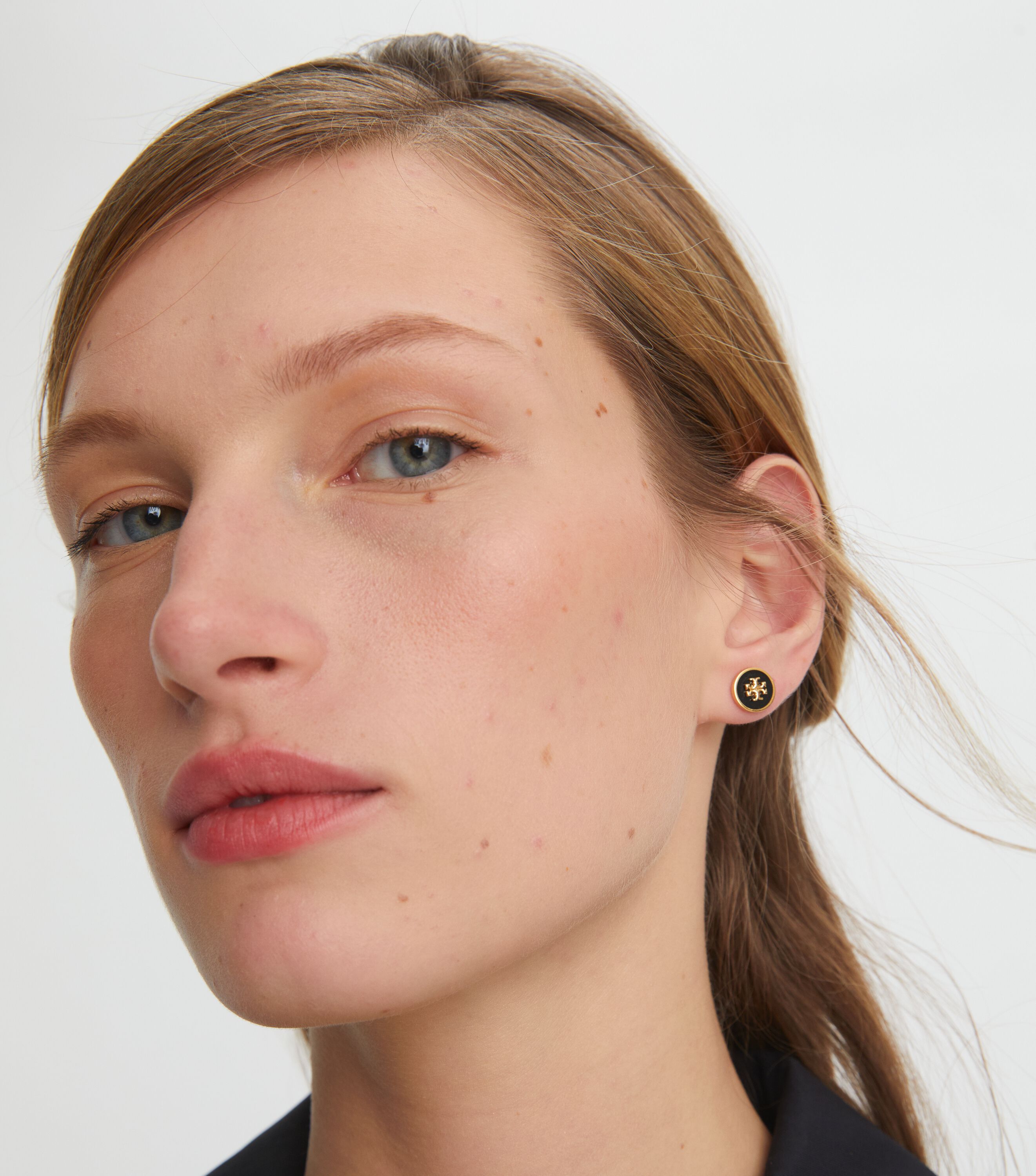 Tory burch kira enamel circle stud earrings new arrivals