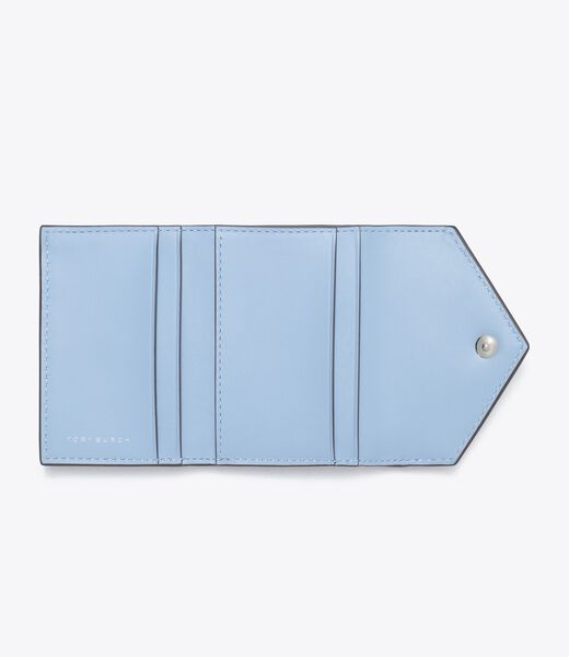 tory burch t monogram denim small envelope wallet