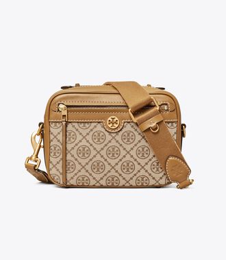t monogram jacquard camera bag