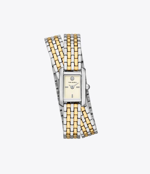 tory burch mini eleanor double wrap watch