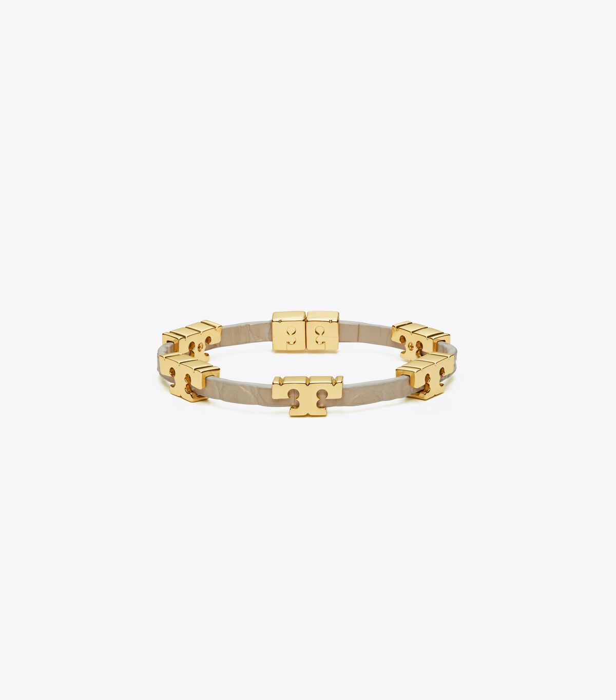 Serif-T Stackable Croc Embossed Bracelet