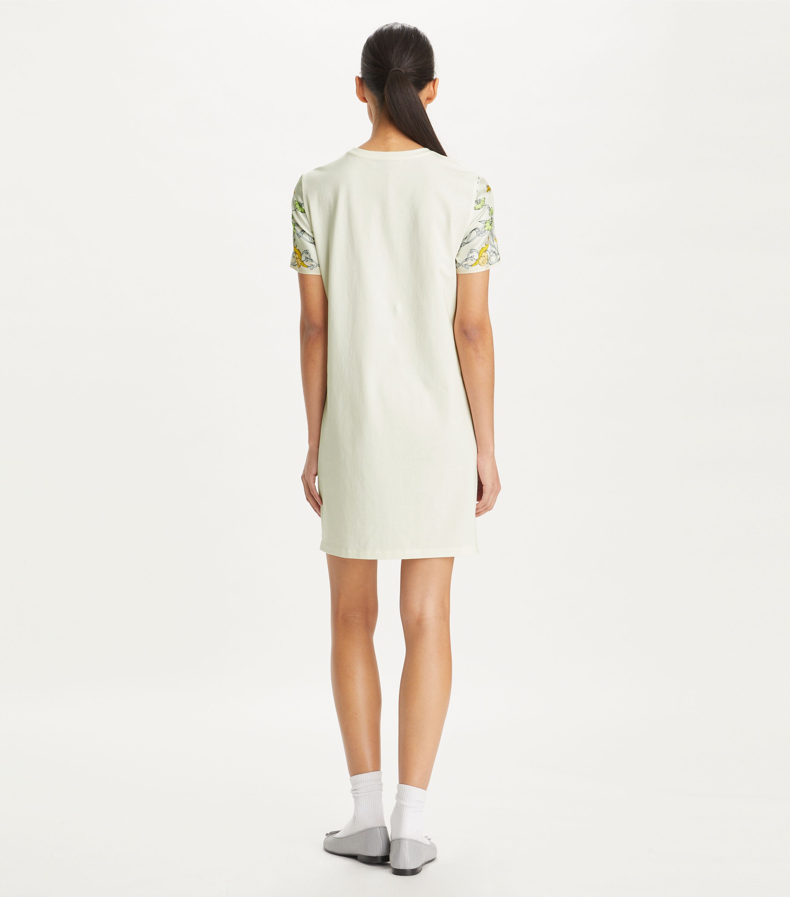 Tory Burch Silk Front T Shirt Dress Tory Burch UAE