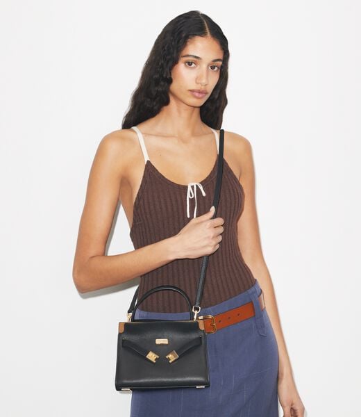 tory burch petite lee radziwill double bag
