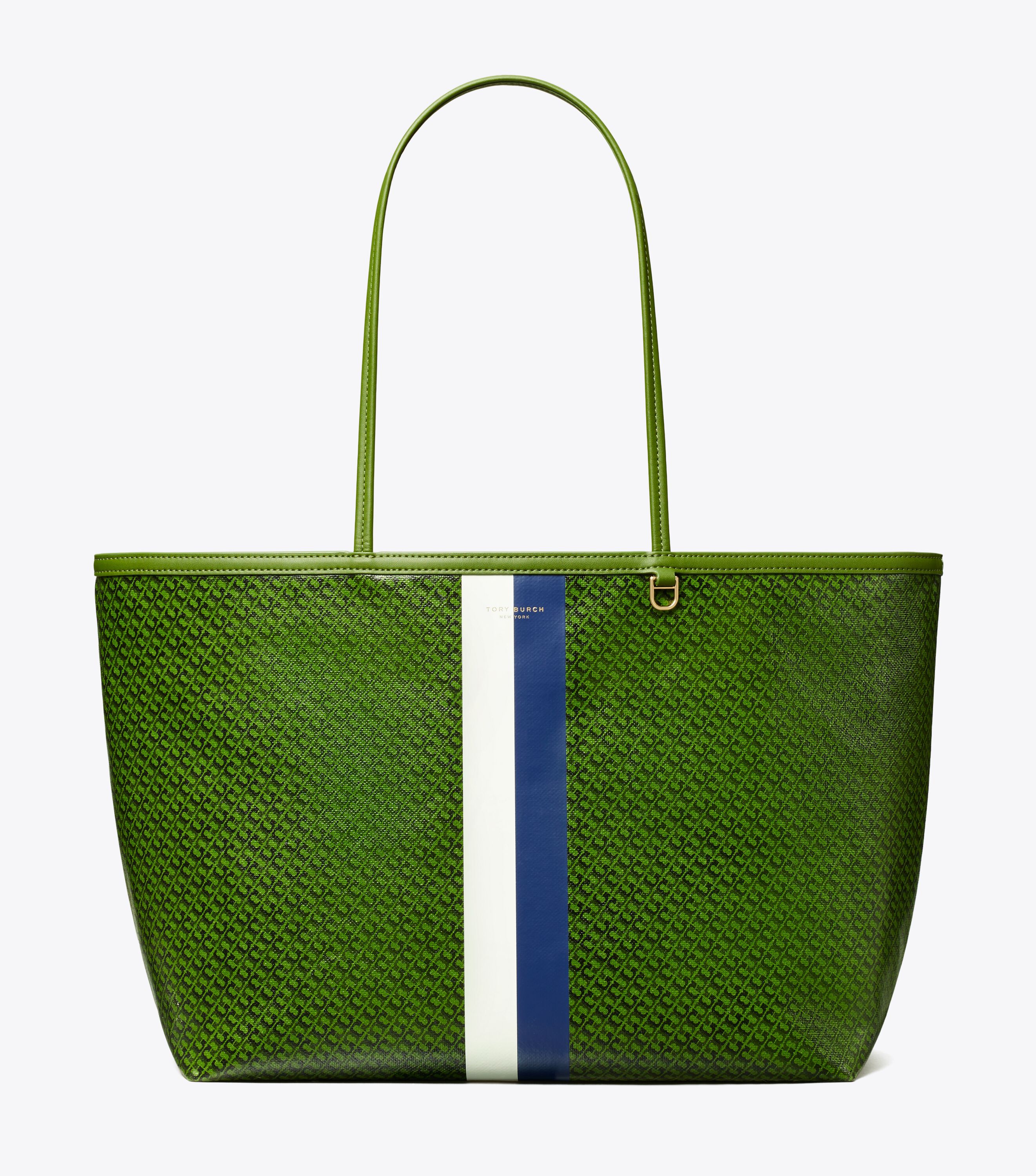 Racer Tote, Green Printed | Tory Burch UAE