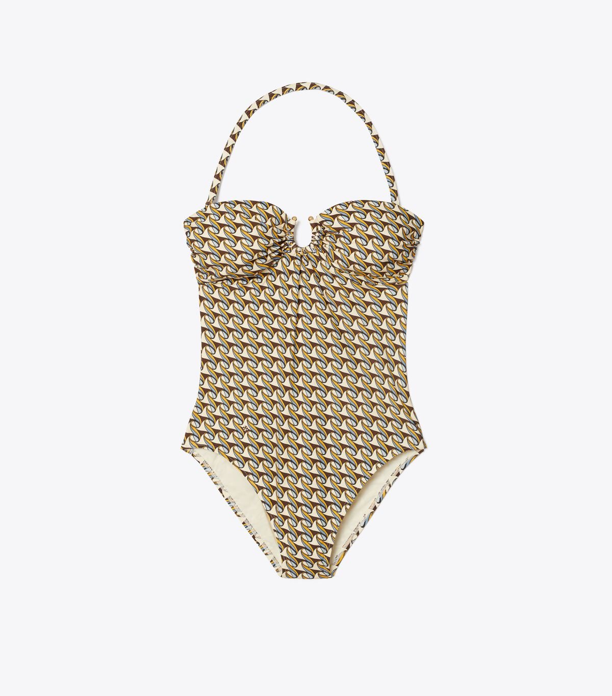 Printed Bandeau One-Piece