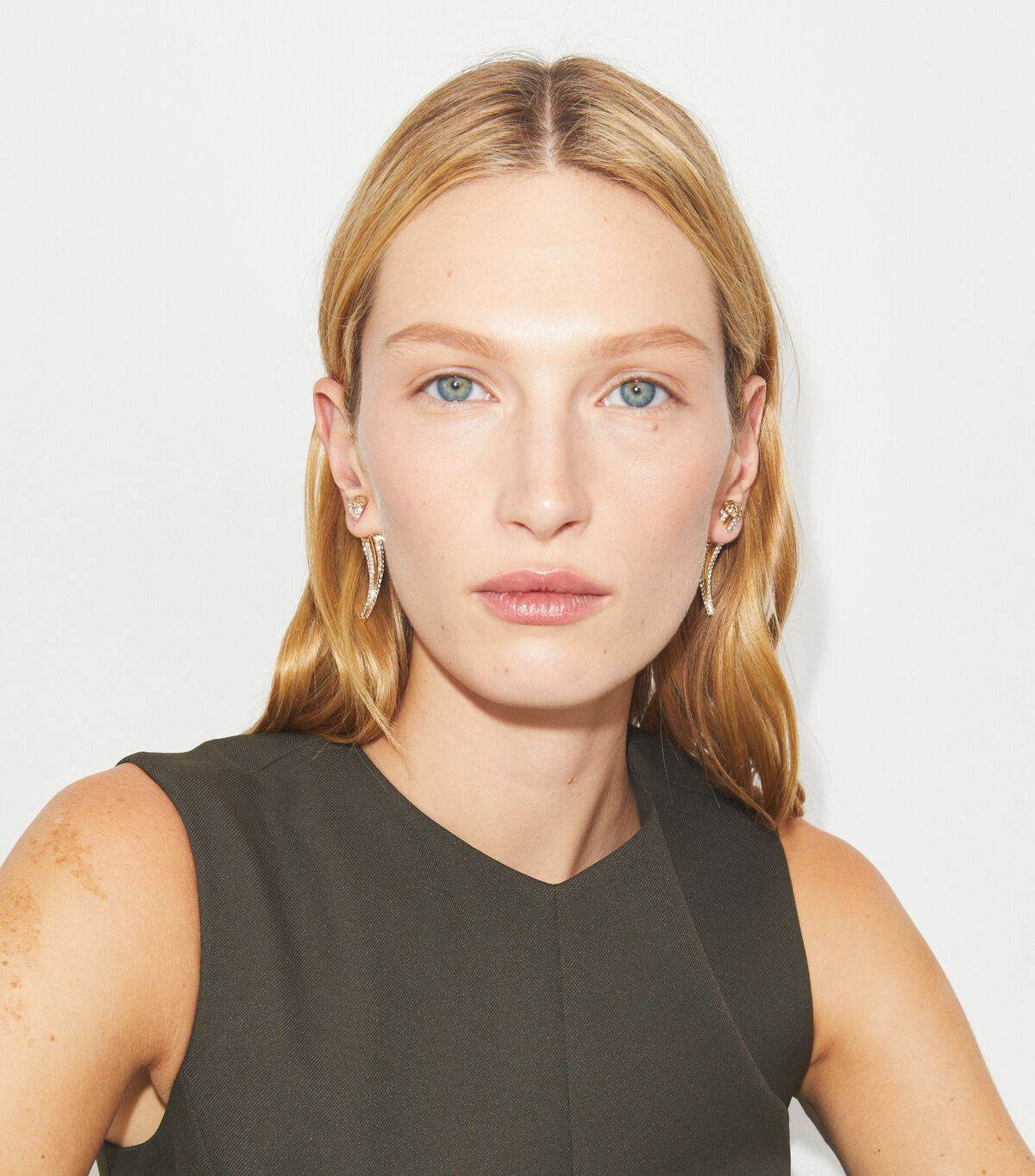 tory burch pierced front back earrings