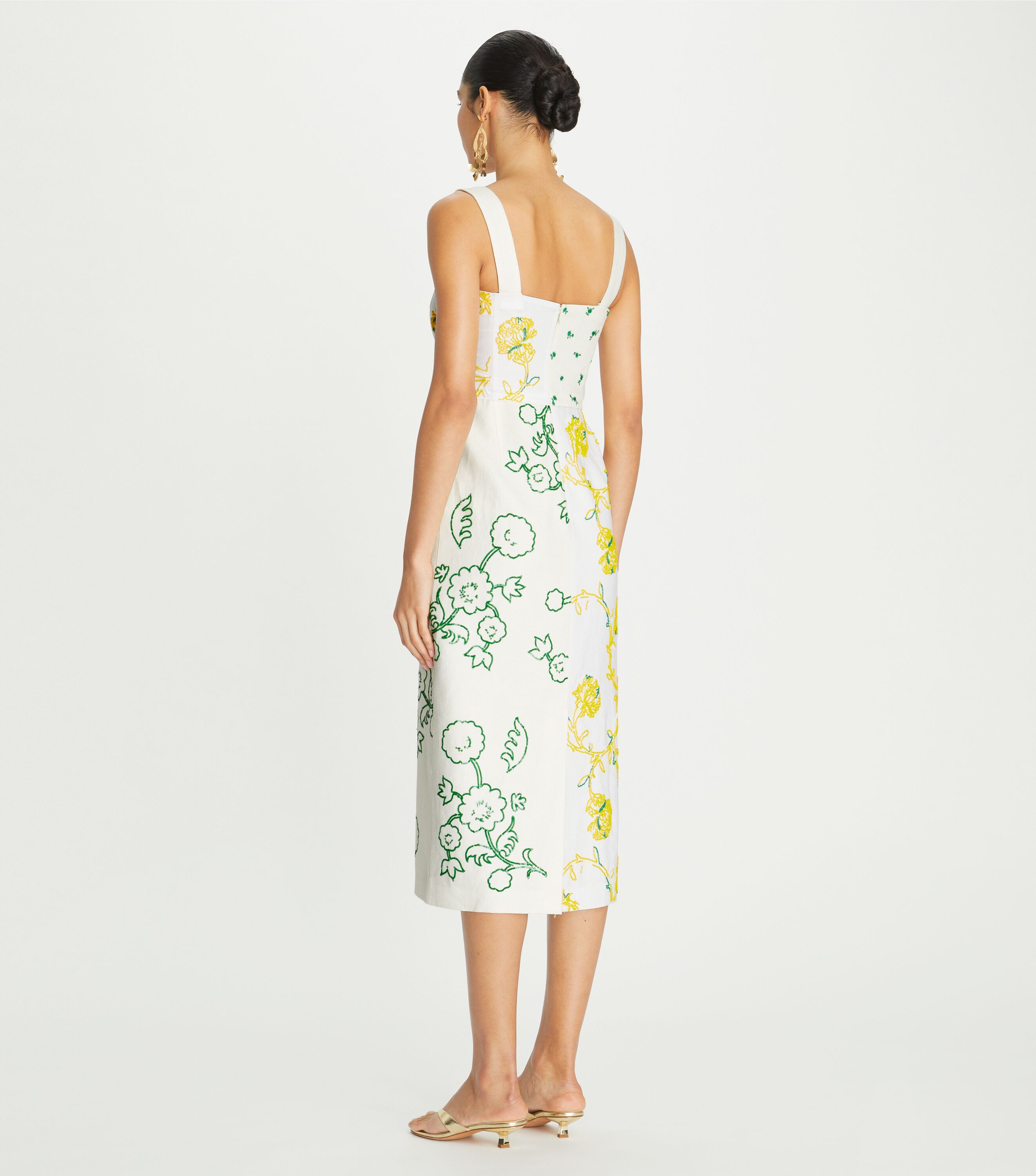 Tory burch patchwork printed dress outlet