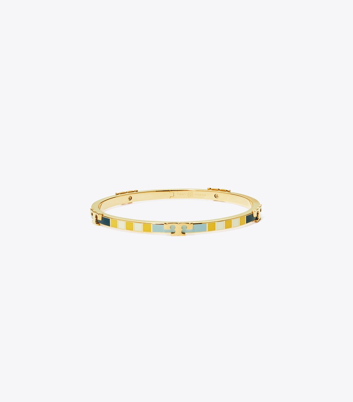 Serif-T Enamel Striped Stackable Bracelet