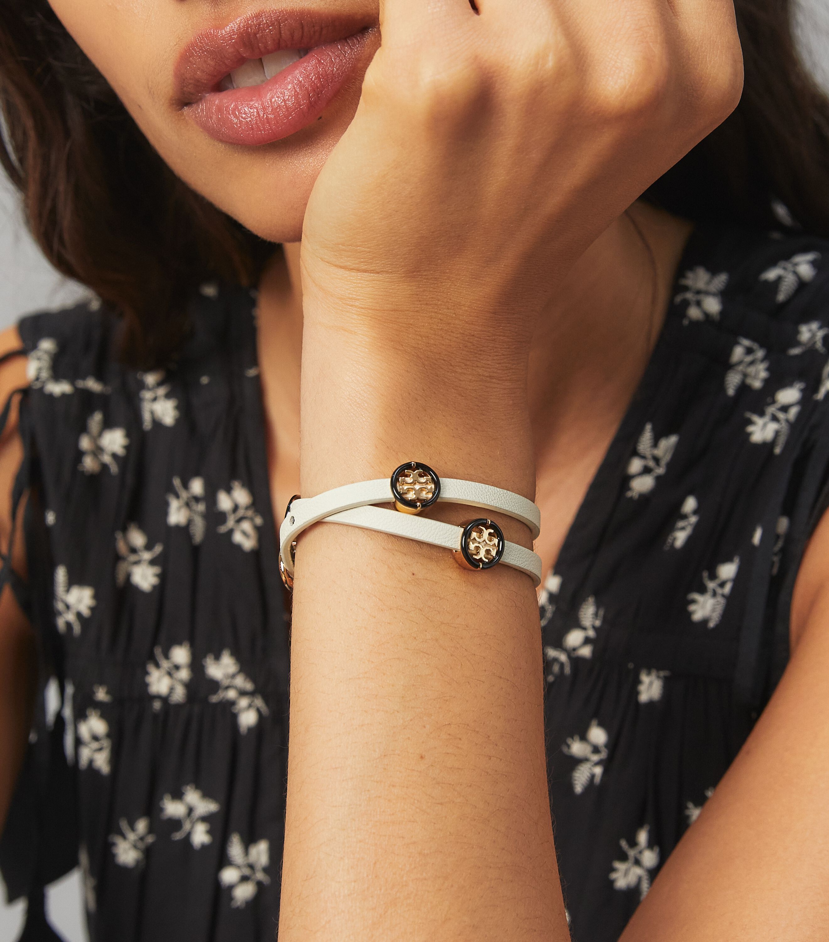 Tory burch double wrap bracelet top