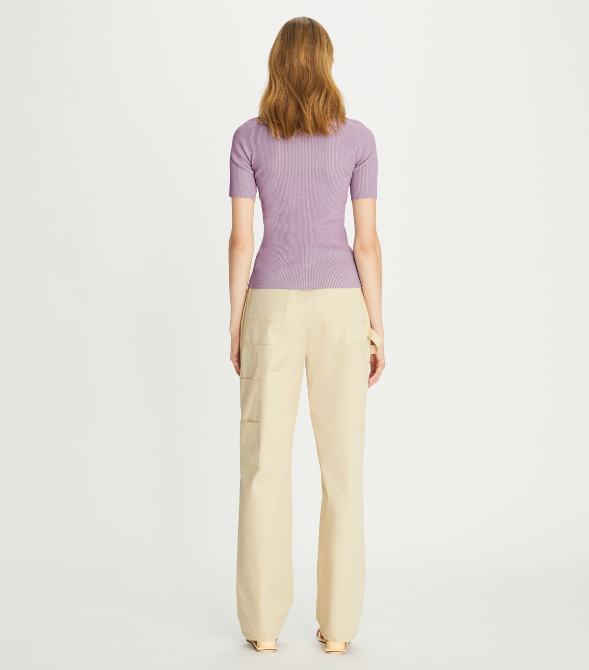 tory burch viscose ribbed henley