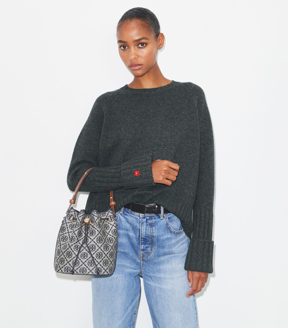 T Monogram Bucket Bag tory burch t monogram bucket bag