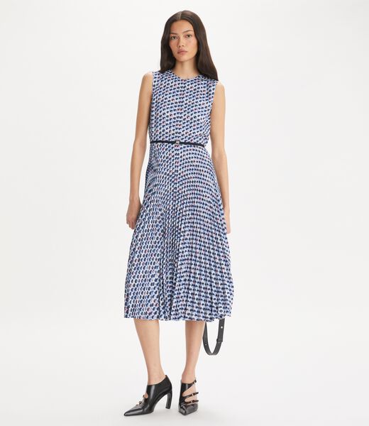 tory burch printed twill dress