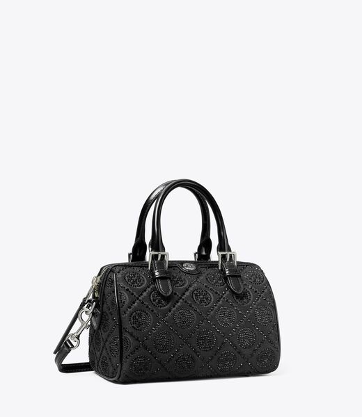 tory burch t monogram embellished petite barrel bag