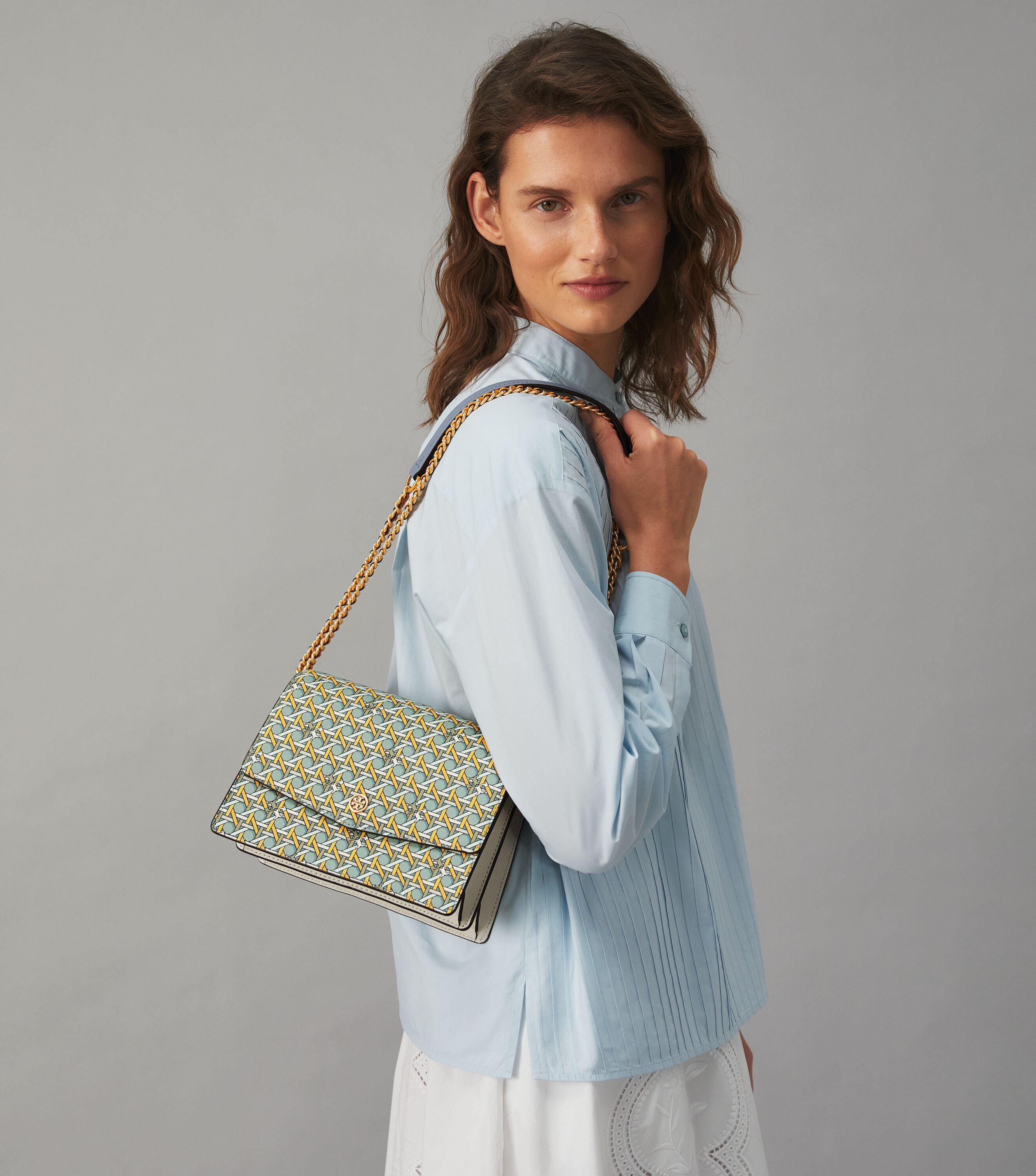 Tory burch robinson deals mini convertible shoulder bag