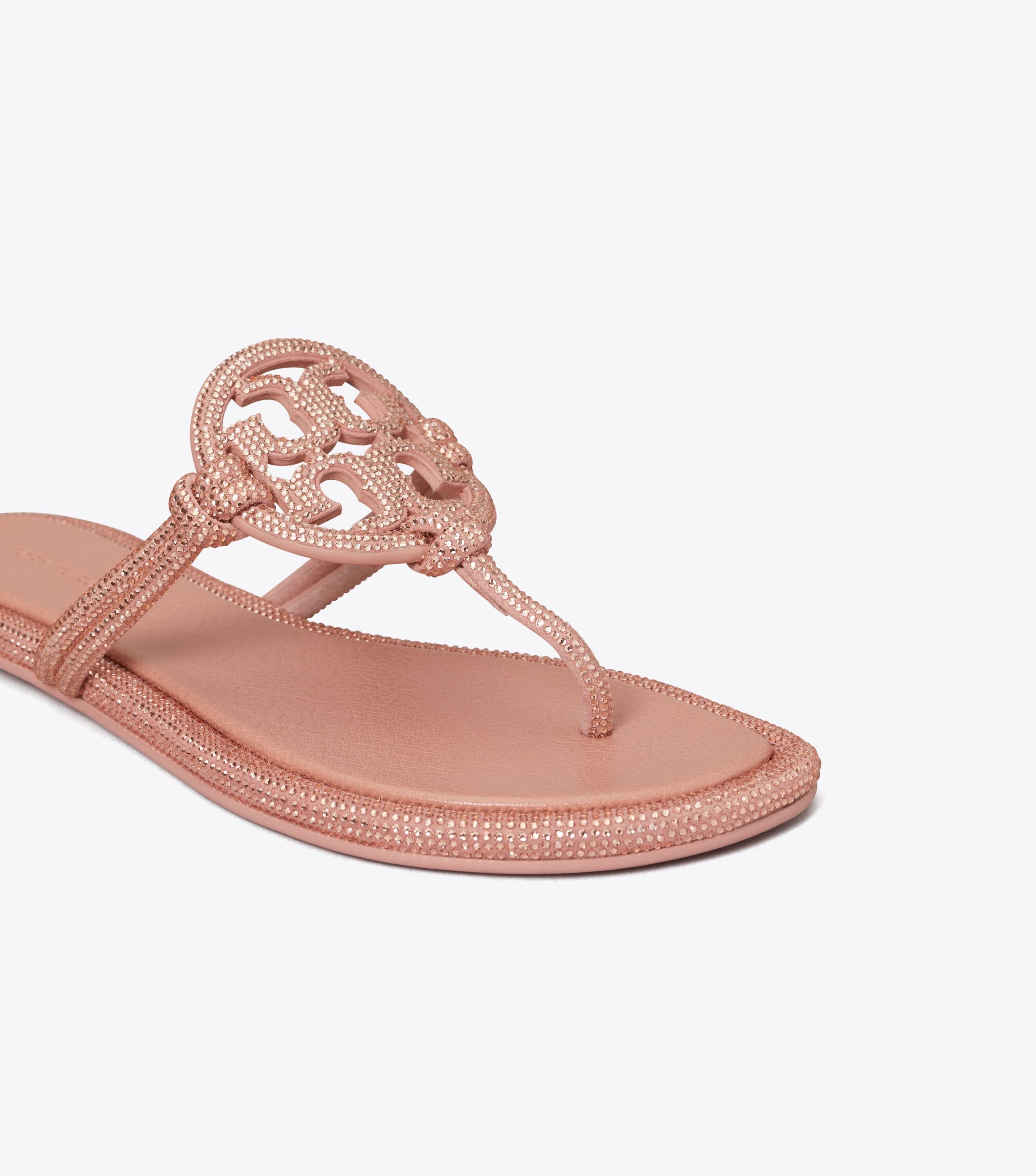 【Tory Burch】MILLER PAVE KNOTTED サンダル〈Malva〉 Miller Pave Knotted Sandal, Malva | Tory Burch UAE