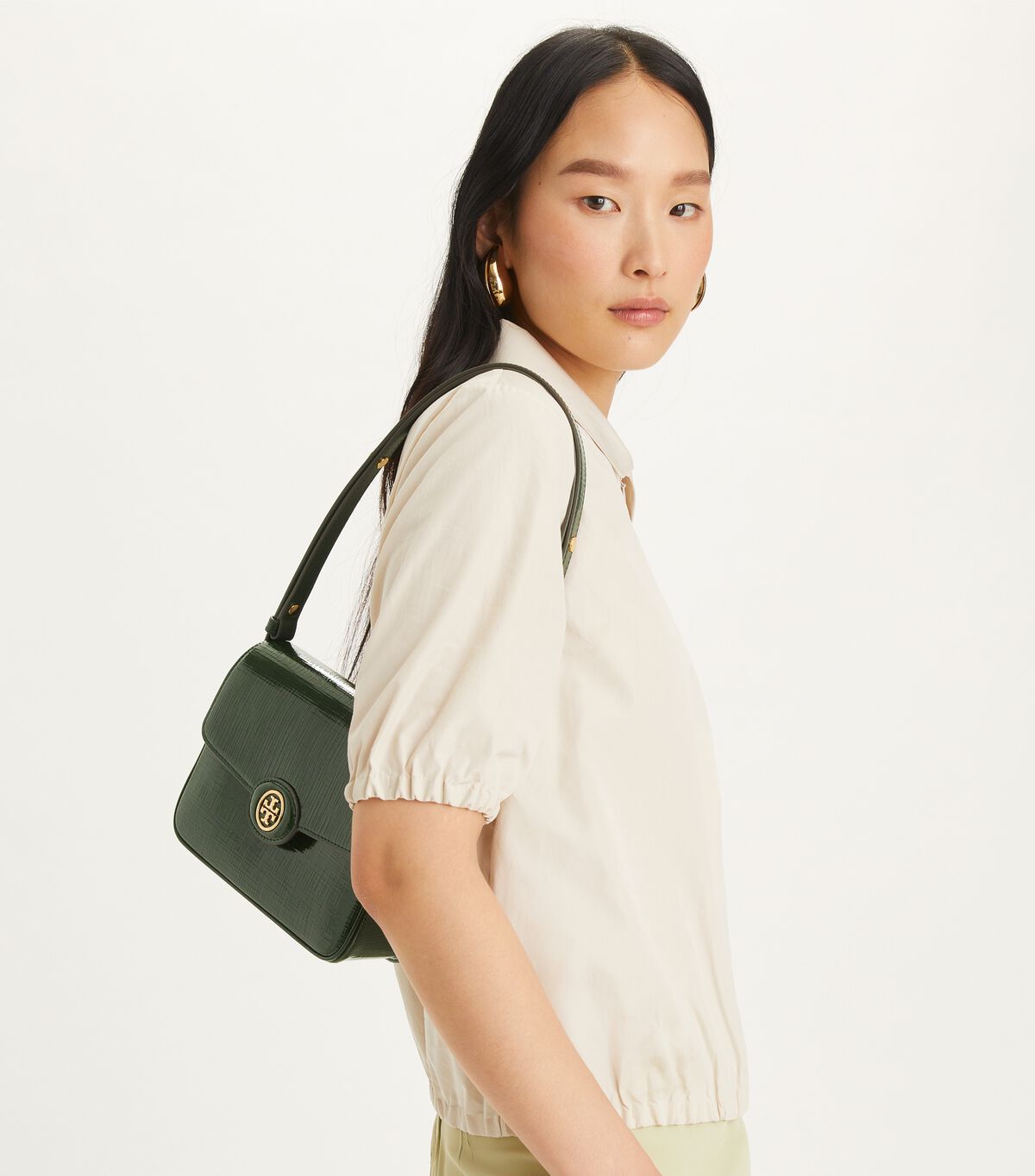tory burch robinson crosshatched convertible shoulder bag