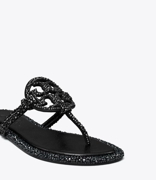 tory burch tb x bonbon miller knotted crystal sandal