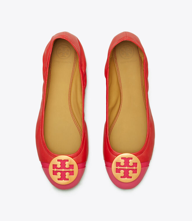 minnie cap toe ballet flat tory burch