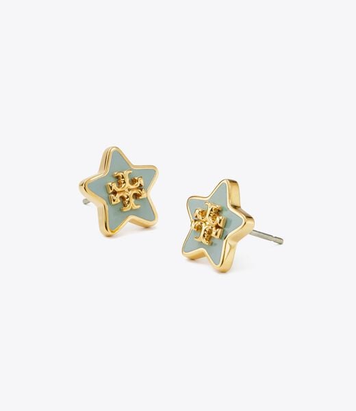 tory burch forget me not enamel stud earrings