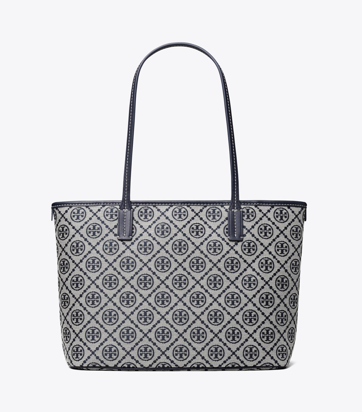 tory burch small t monogram zip tote