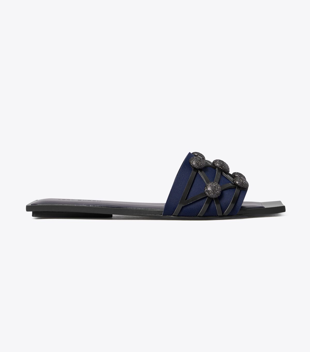 tory burch crystal bobble flat slide