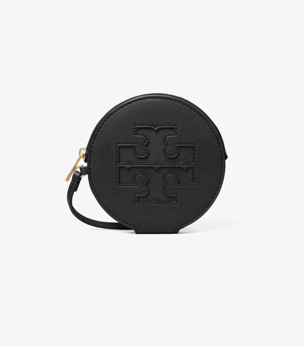 Ella Bio Circle Zip Card Case, Black Tory Burch UAE