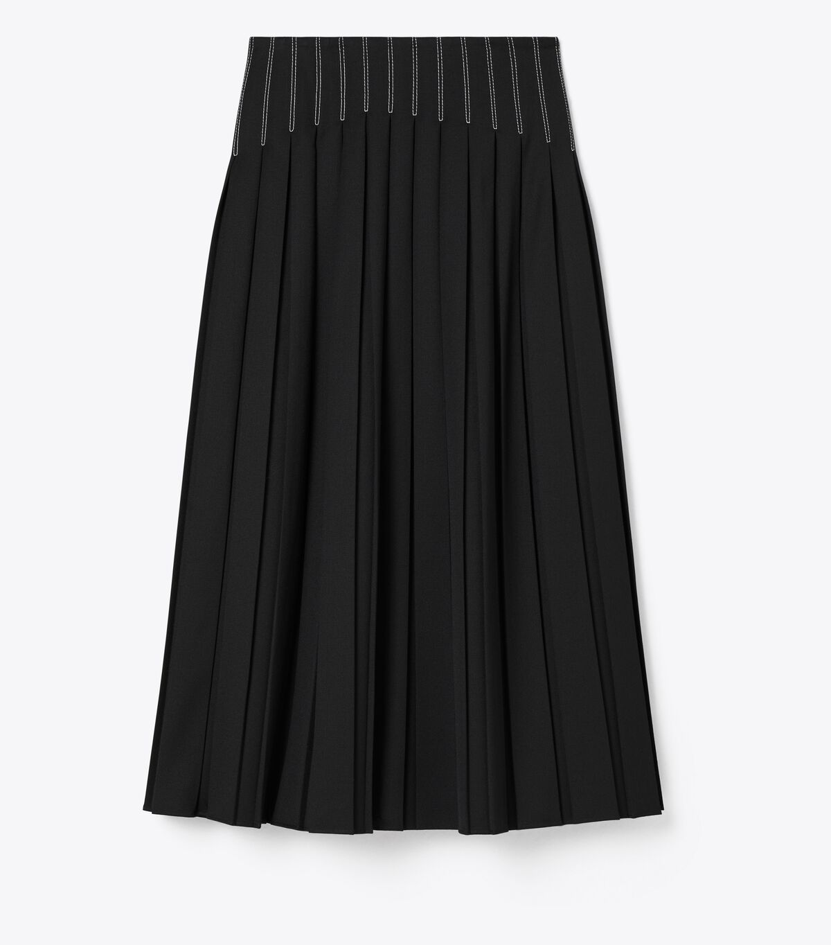 Wool Twill Pleated Skirt tory burch wool twill pleated skirt