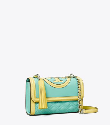 Small Fleming Patent Border Convertible Shoulder Bag