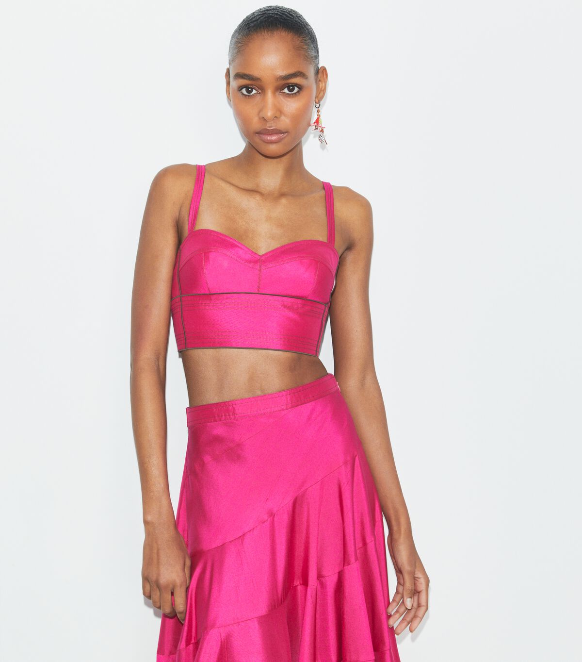 tory burch silk bra top