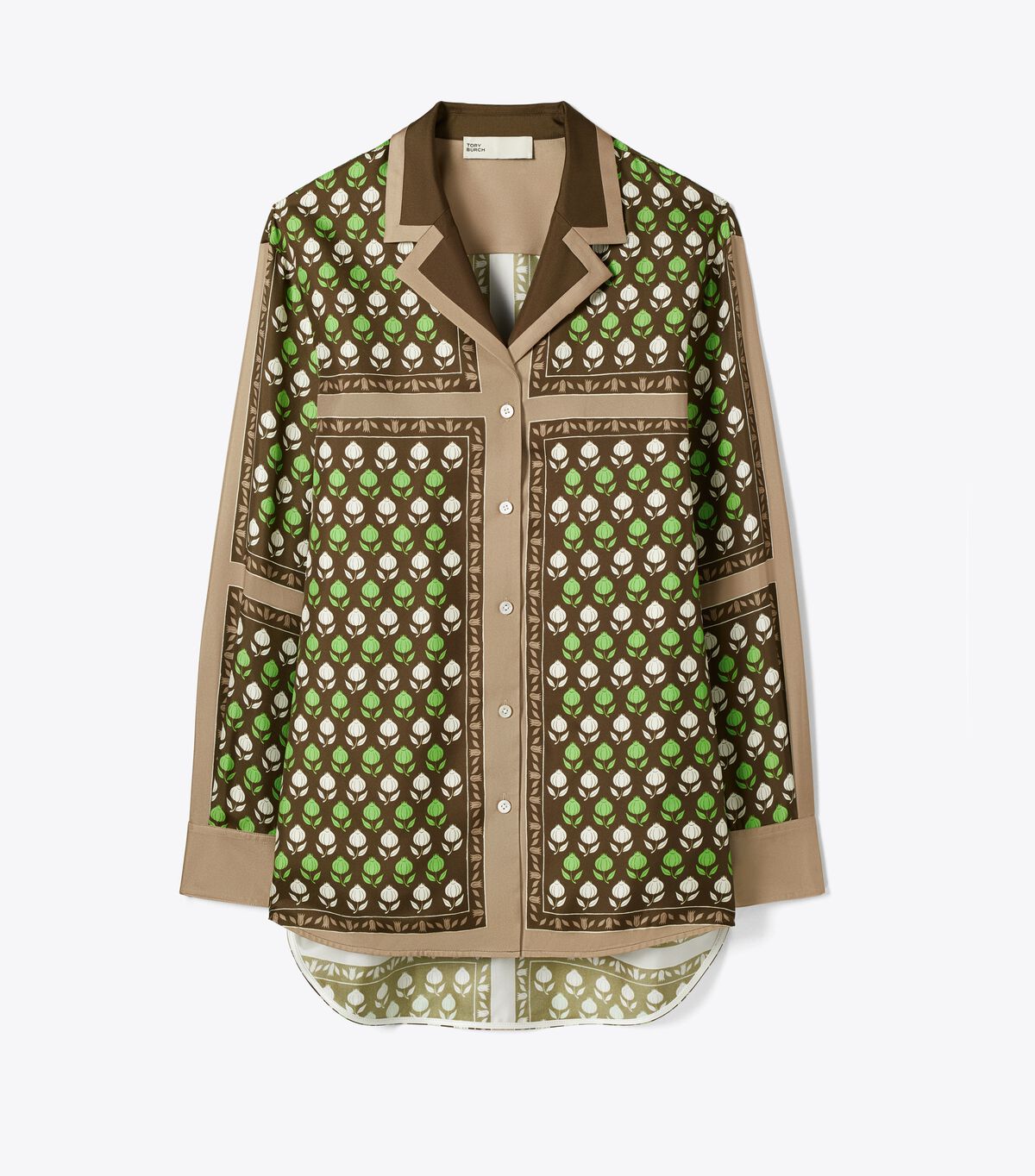 tory burch بلوزة حريرية