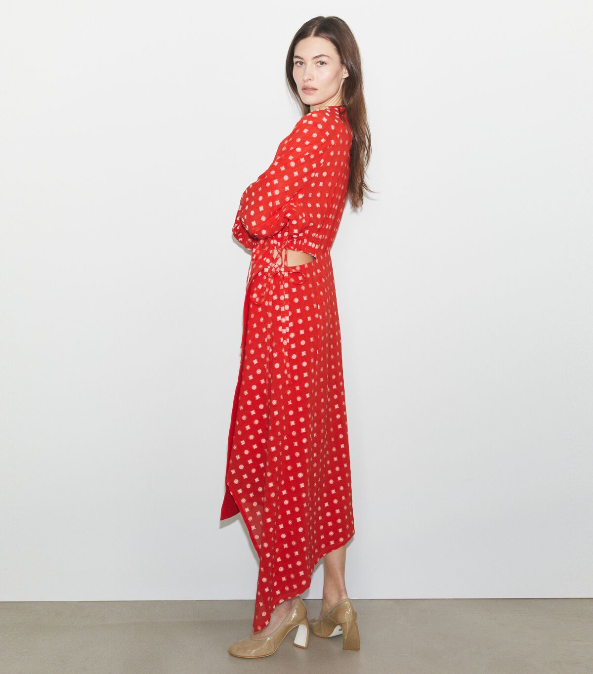 tory burch jacquard wrap dress