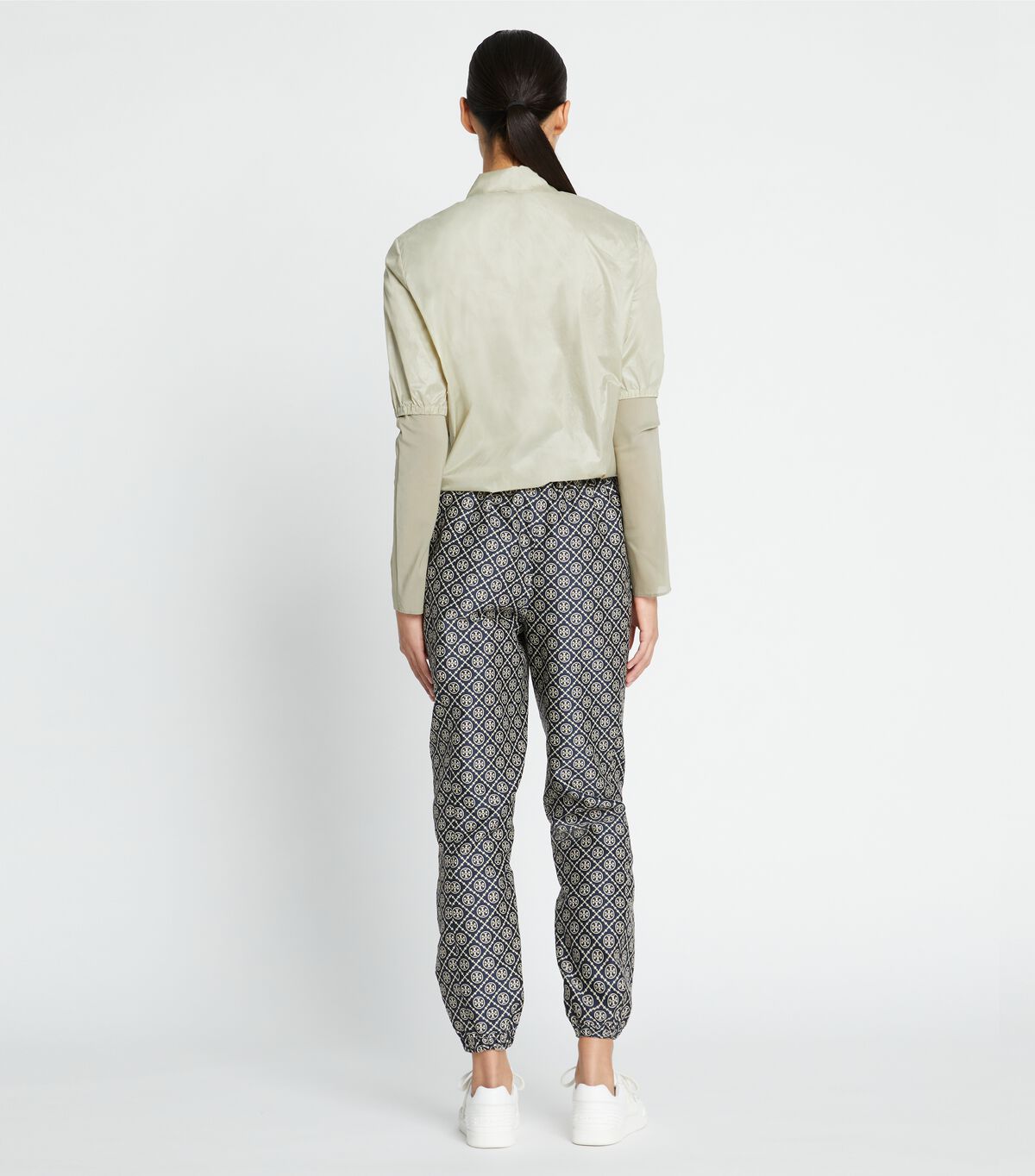 tory burch t monogram tech jacquard jogger
