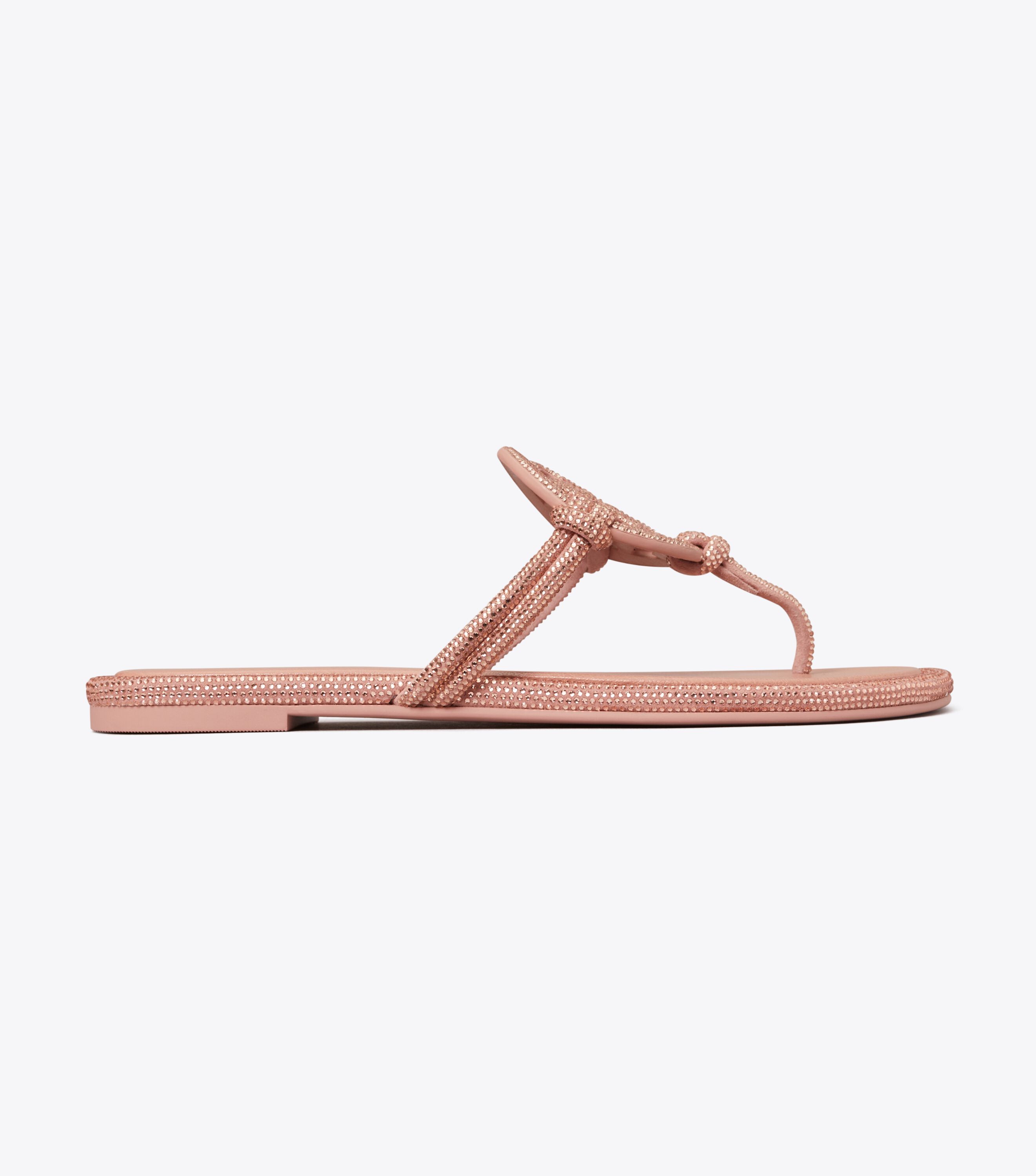 【Tory Burch】MILLER PAVE KNOTTED サンダル〈Malva〉 Miller Pave Knotted Sandal, Malva | Tory Burch UAE