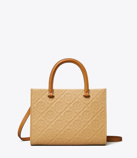 tory burch t monogram pebble top handle tote