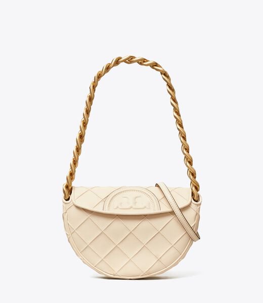 tory burch mini fleming soft crescent bag