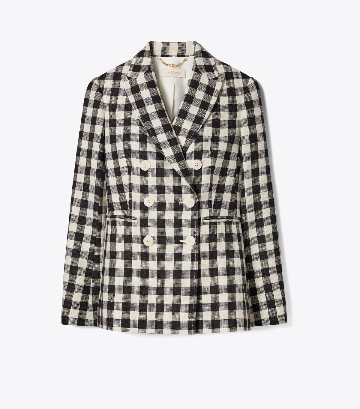 Linen Gingham Blazer